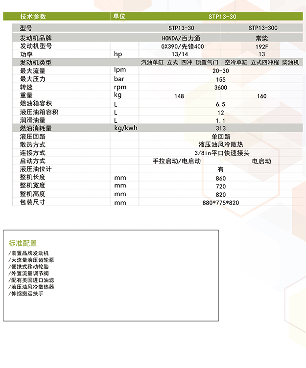 液压动力站-柴油液压动力站STP13-30C